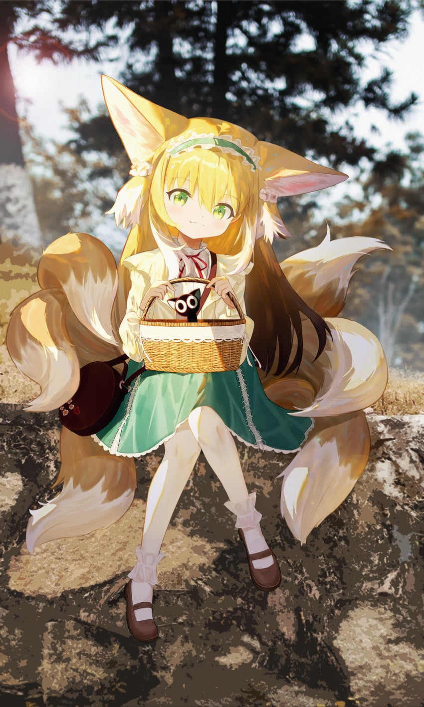 suzuran and luo xiaohei (arknights and 1 more) drawn by wang_waiwai