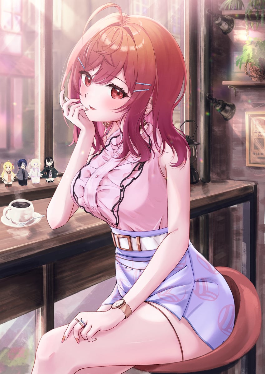 ichijou ririka (hololive and 1 more) drawn by 4kimizuki