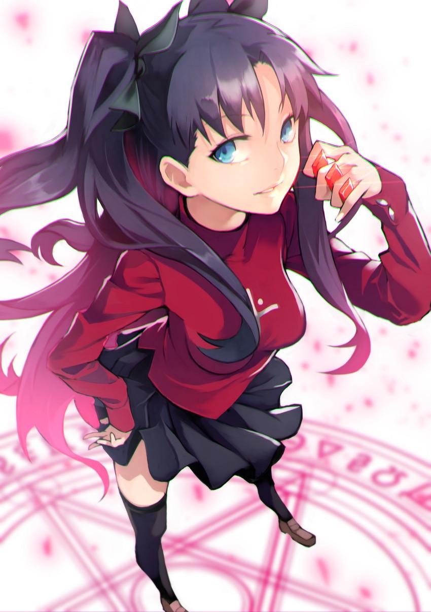 tohsaka rin (fate and 1 more) drawn by yoshio_(55level)