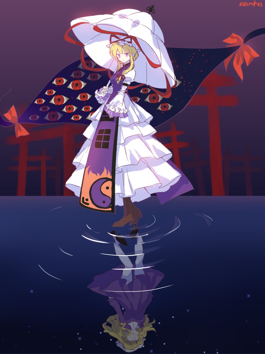 yakumo yukari and maribel hearn (touhou) drawn by kanta_(pixiv9296614)