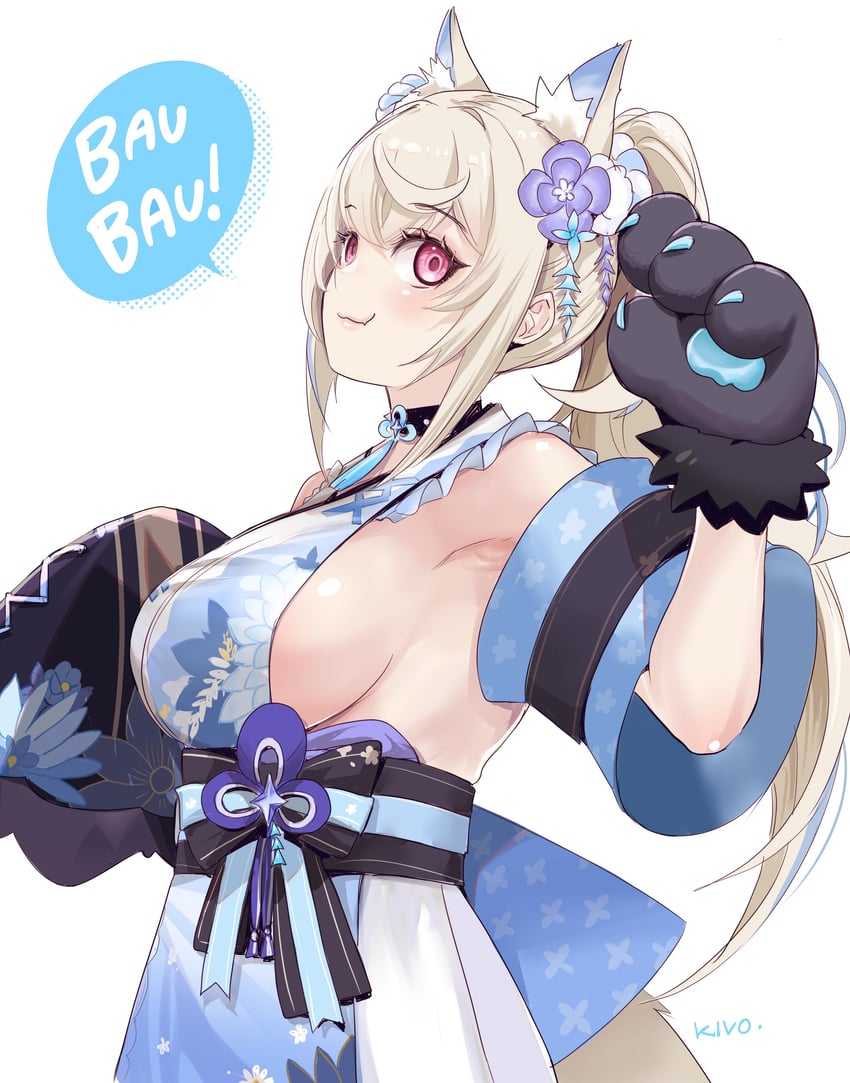 fuwawa abyssgard (hololive and 1 more) drawn by kivo