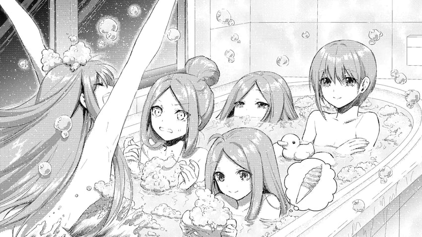 nakano nino, nakano miku, nakano yotsuba, nakano itsuki, and nakano ichika (go-toubun no hanayome) drawn by yu_(flowerbird3830)