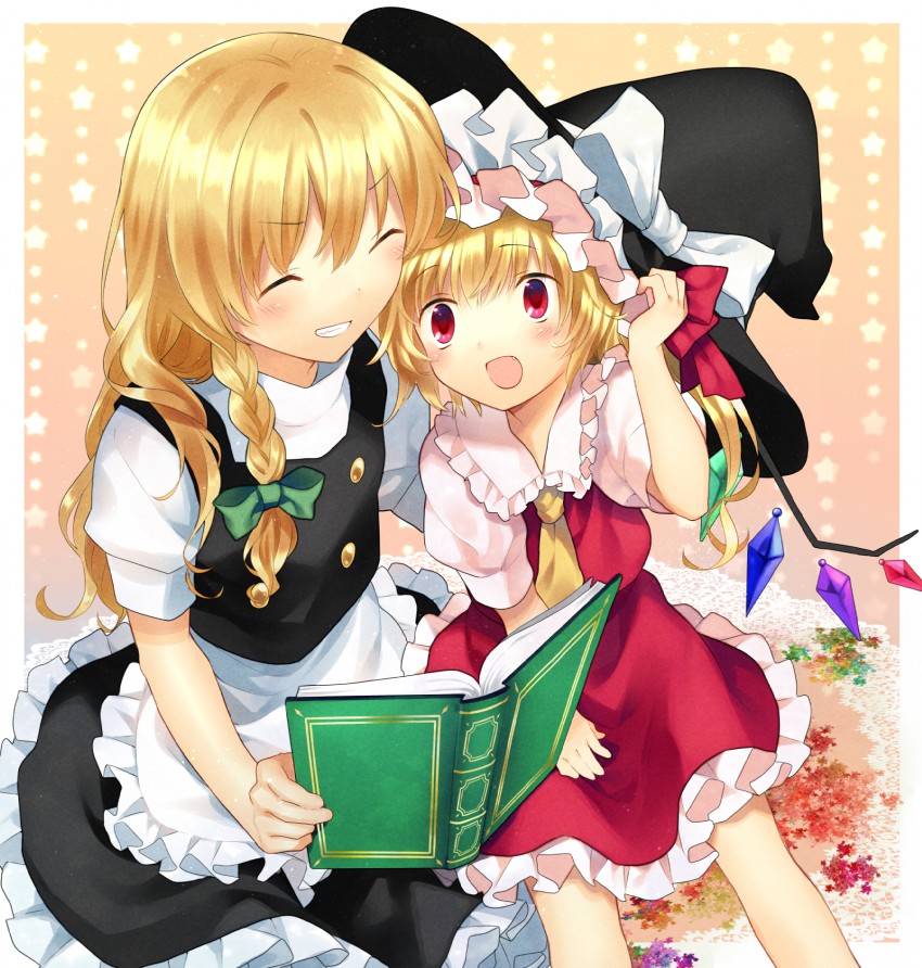 kirisame marisa and flandre scarlet (touhou) drawn by hanabana_tsubomi
