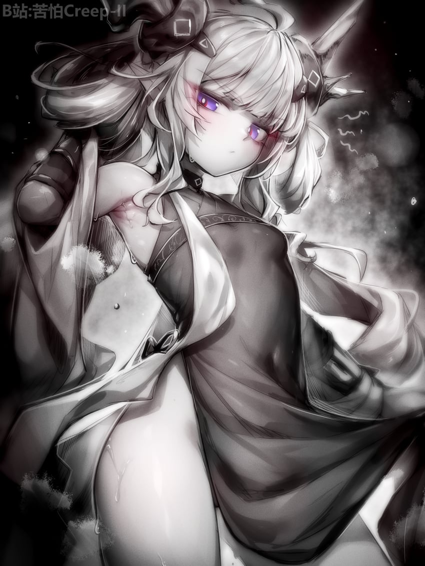 leizi and leizi the thunderbringer (arknights) drawn by kupa_(jesterwii)