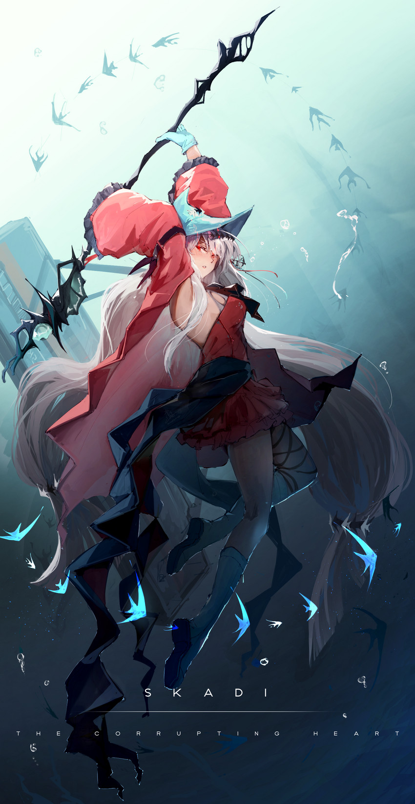 skadi and skadi the corrupting heart (arknights) drawn by suiiryu