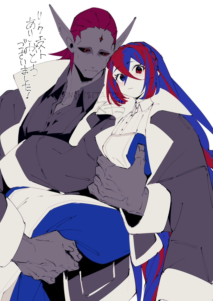 female alear and sombron (fire emblem and 1 more) drawn by negiwo