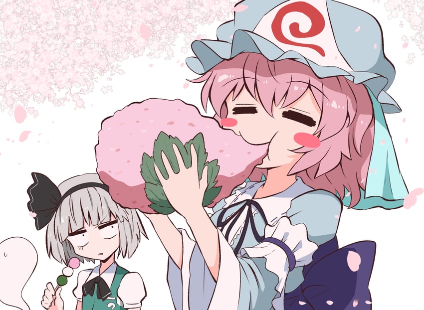 konpaku youmu and saigyouji yuyuko (touhou) drawn by kurachi_mizuki