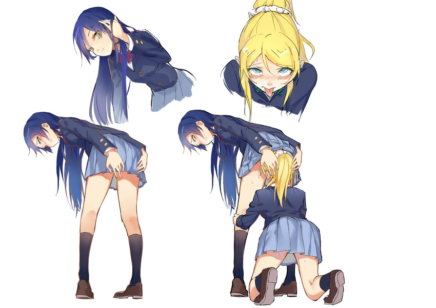 sonoda umi and ayase eli (love live! and 1 more) drawn by kzhu