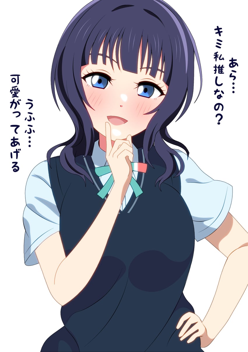 asaka karin (love live! and 1 more) drawn by shinonome_sakura
