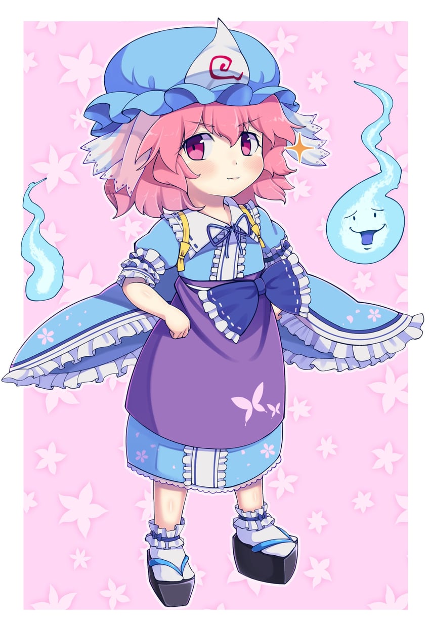 saigyouji yuyuko (touhou and 1 more) drawn by doku_yanagi
