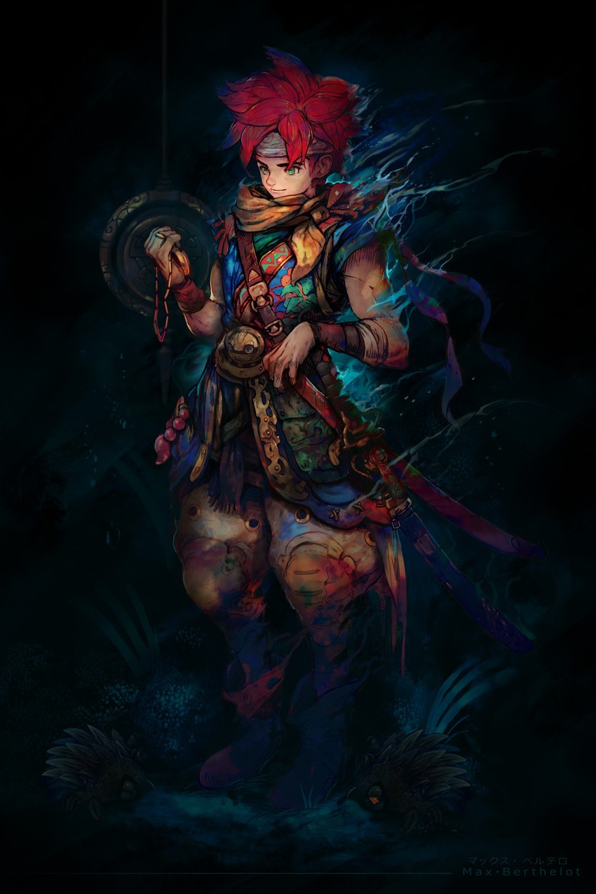 crono, robo, and lavos (chrono trigger and 1 more) drawn by makushiro