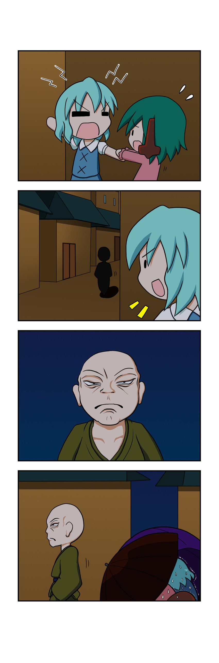 tatara kogasa and kasodani kyouko (touhou) drawn by rakugaki-biyori