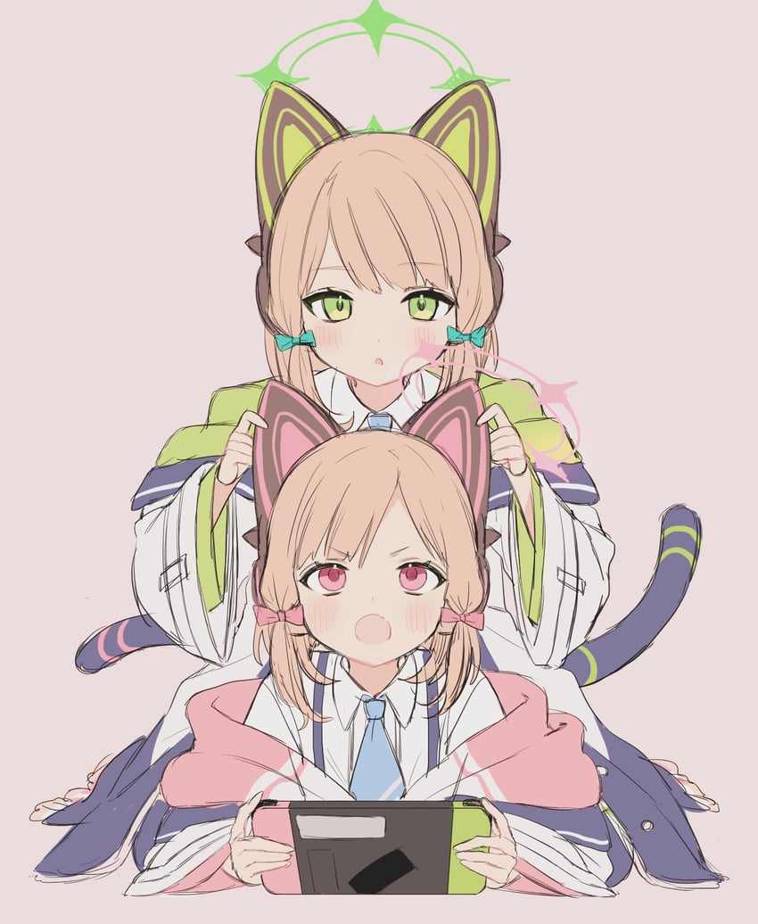 momoi and midori (blue archive) drawn by nehan_(gedatsu_nehan)