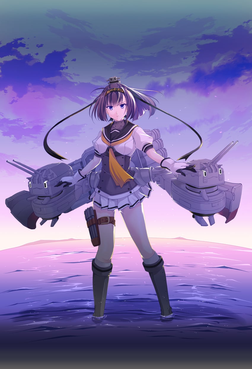 akizuki and chou-10cm-hou-chan (kantai collection) drawn by map_(blue_catty)