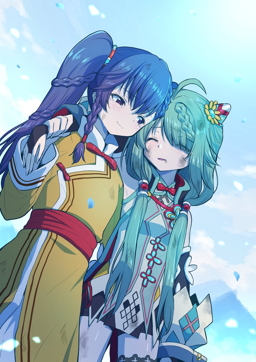 heruka and dolma (mahou shoujo madoka magica and 1 more) drawn by touyu_(yuruyuruto)