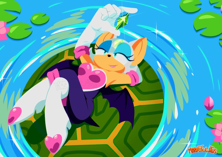 rouge the bat (sonic and 1 more) drawn by monstuwitos