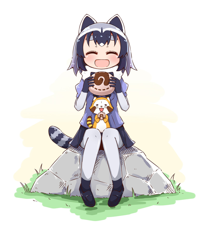 common raccoon and rascal (kemono friends and 1 more) drawn by toshi_mellow-pretty
