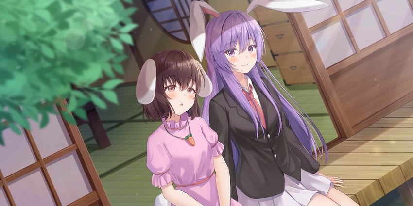 reisen udongein inaba and inaba tewi (touhou and 1 more) drawn by umineco_1