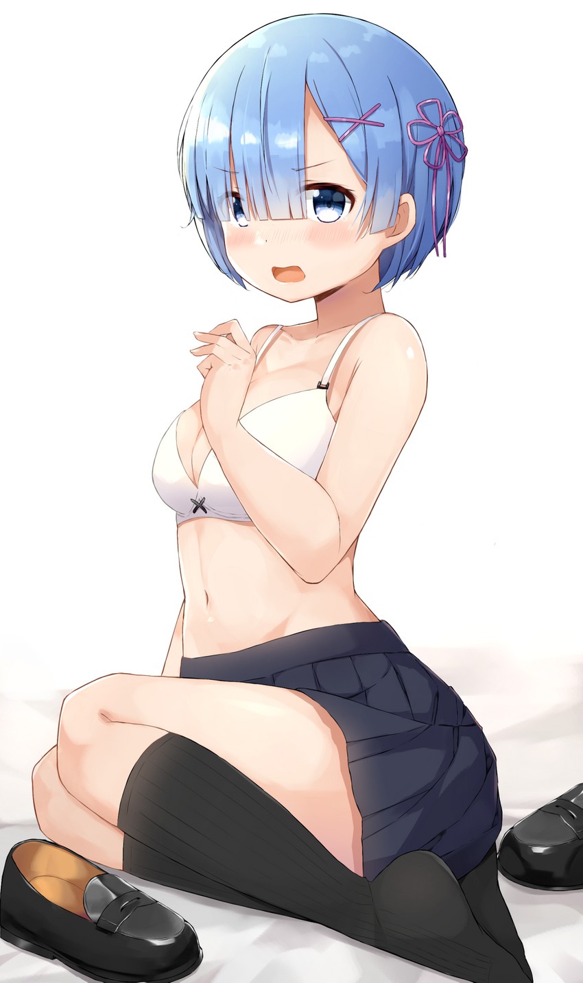 rem (re:zero kara hajimeru isekai seikatsu) drawn by moko_(mokomozi11)