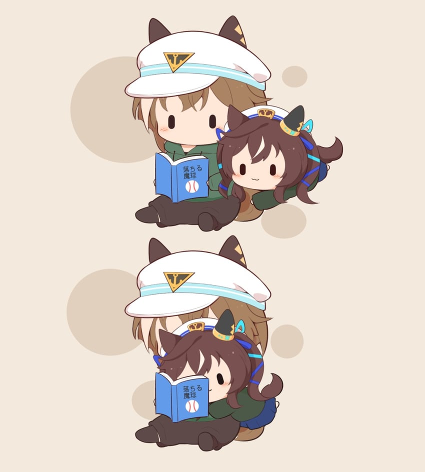 cheval grand and vivlos (umamusume) drawn by gomashio_(goma_feet)