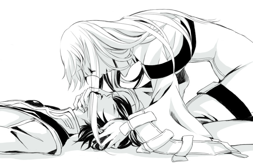 c.c. and lelouch vi britannia (code geass) drawn by jini