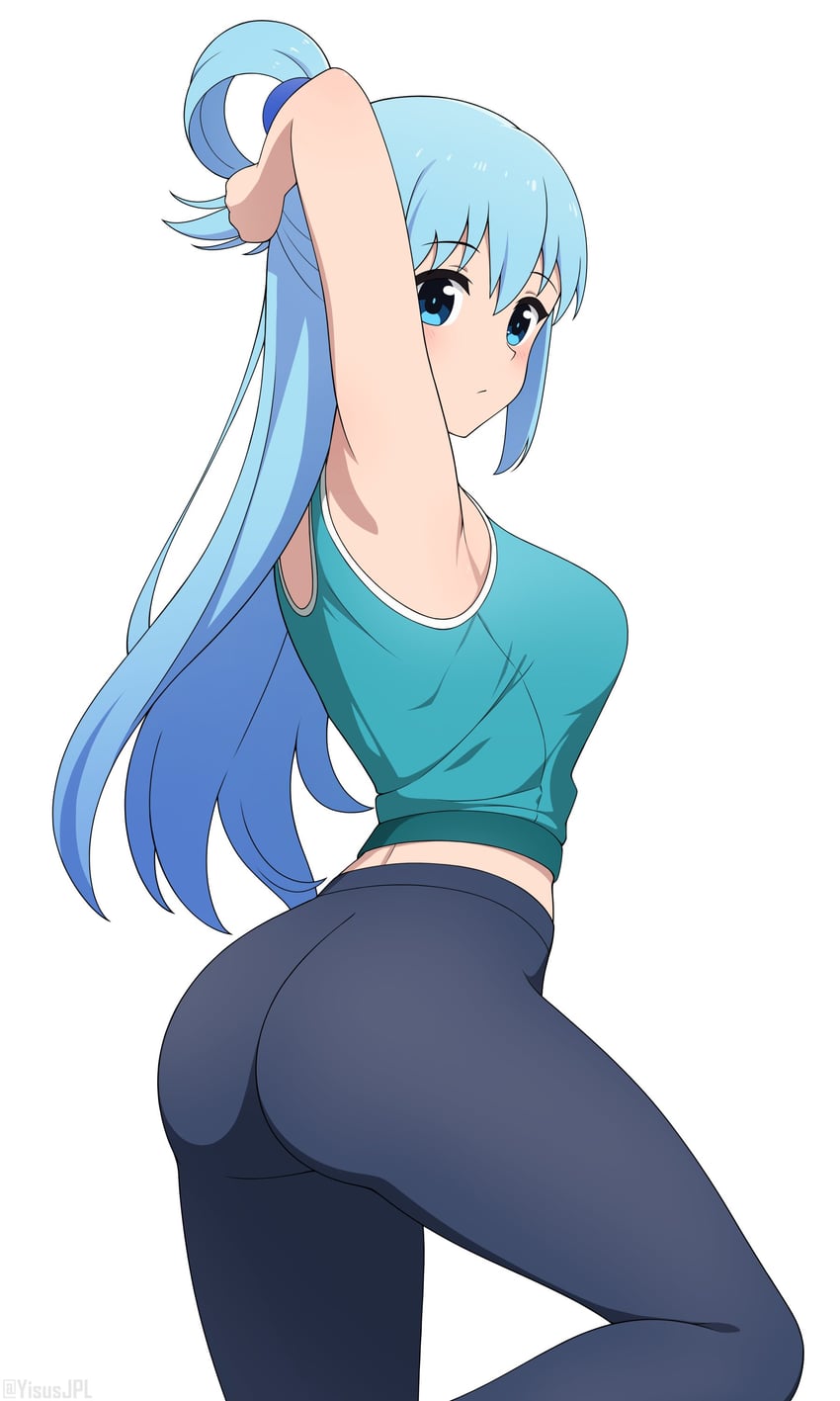 aqua (kono subarashii sekai ni shukufuku wo!) drawn by yisusjpl