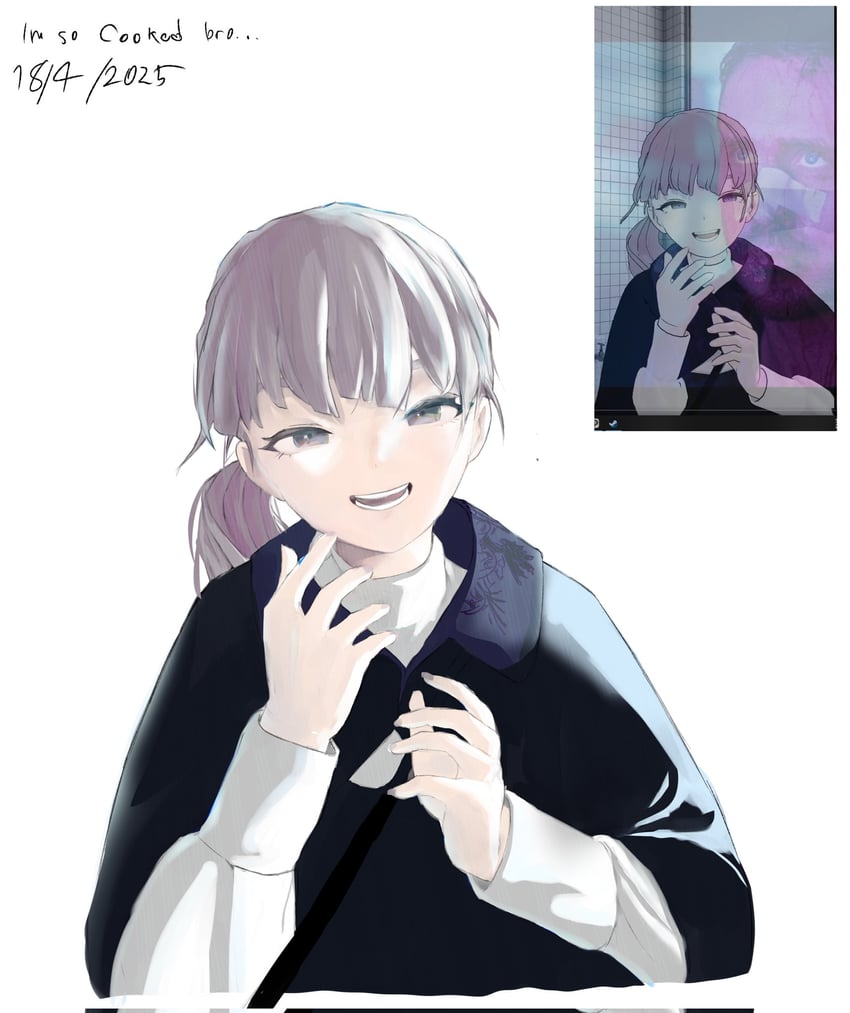 lapwing, k, and ryan gosling (vrchat and 2 more) drawn by kouhadakr0000