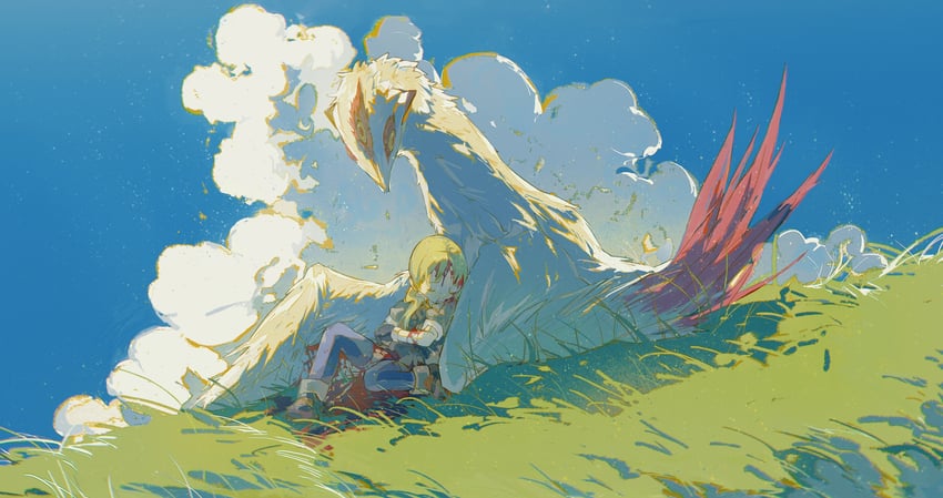 riko and nakikabane (made in abyss) drawn by riko-m