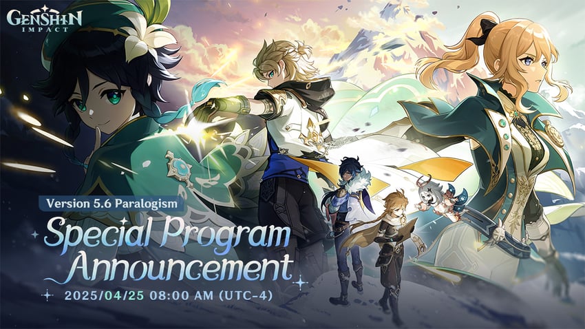 aether, venti, paimon, jean, kaeya, and 1 more (genshin impact)
