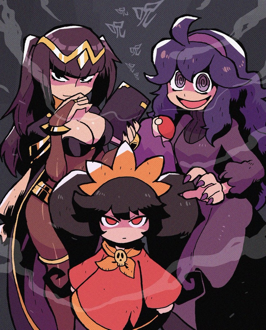 hex maniac, tharja, and ashley (pokemon and 4 more) drawn by rariatto_(ganguri)