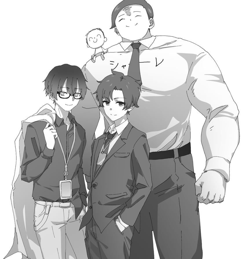 sensei, doodle sensei, problem solver sensei, and gamer dev sensei (blue archive and 1 more) drawn by momomatang