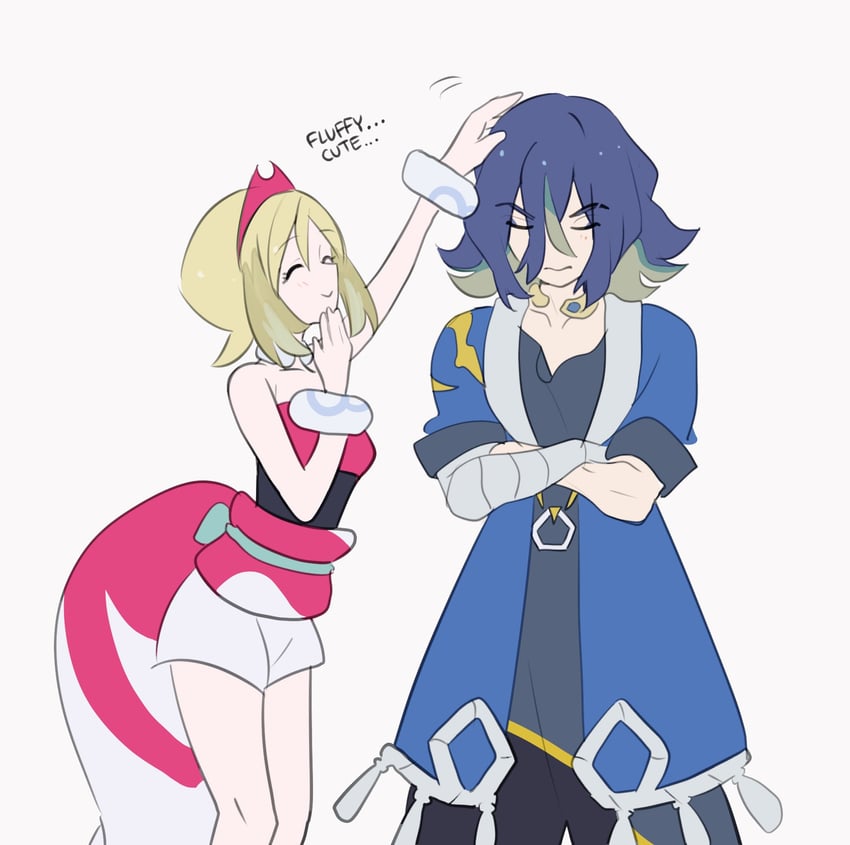 irida and adaman (pokemon and 1 more) drawn by sgrimp