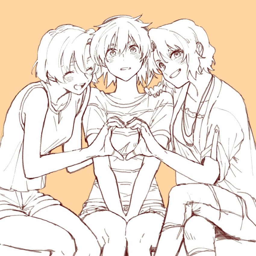 canon memphis, toomi maya, and kaname sakura (soukyuu no fafner) drawn by michi_naka