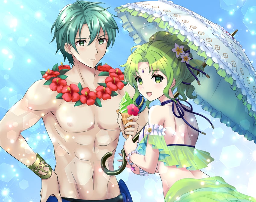 ephraim and l'arachel (fire emblem and 2 more) drawn by kakiko210