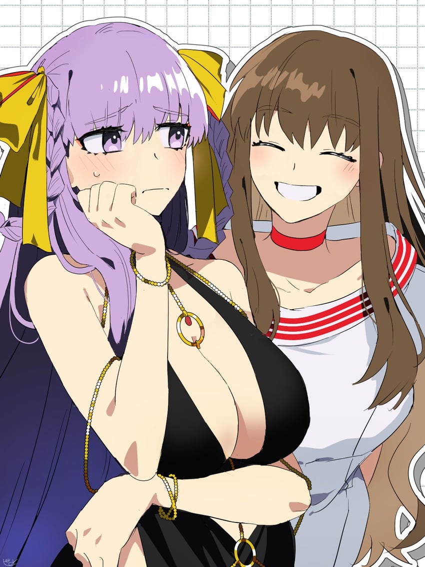 bb, kishinami hakuno, and bb dubai (fate and 1 more) drawn by pirohi_(pirohi214)