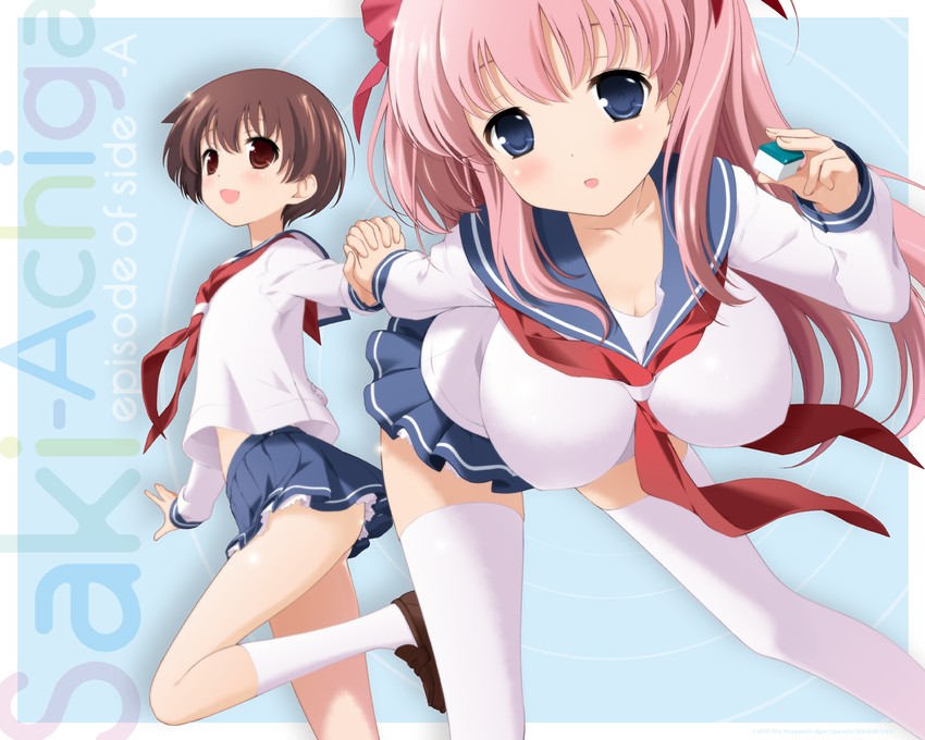 haramura nodoka and miyanaga saki (saki) drawn by kobayashi_ritz