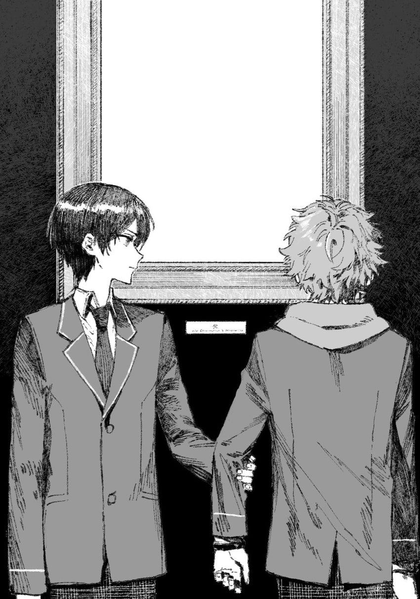 akehoshi subaru and hidaka hokuto (ensemble stars!) drawn by maki_keigo