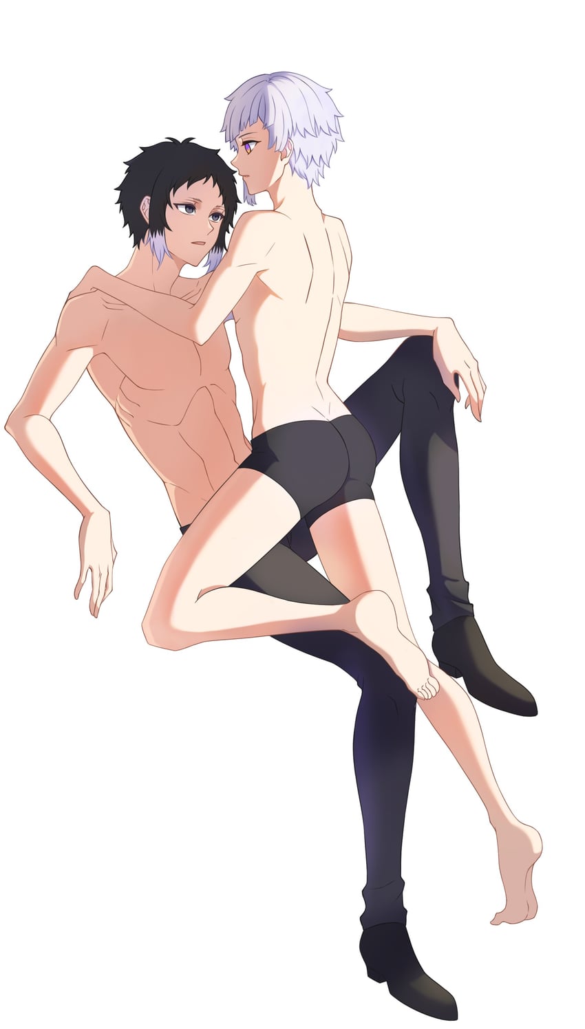 nakajima atsushi and akutagawa ryuunosuke (bungou stray dogs) drawn by lunatic_(aacc38)