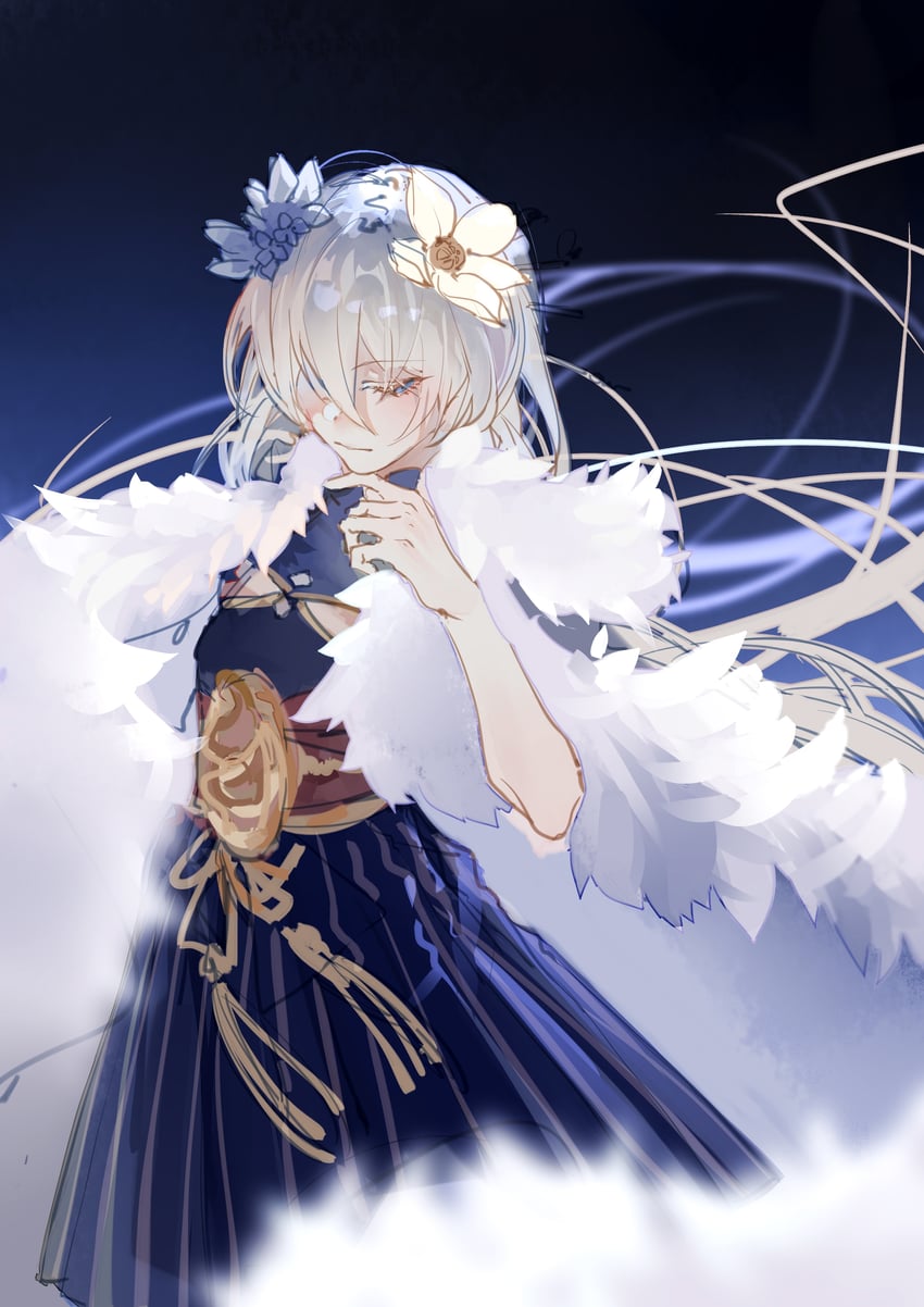 theresa apocalypse and zhuge kongming (honkai and 1 more) drawn by nnikko