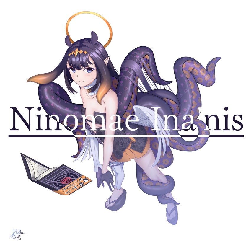 ninomae ina'nis and ao-chan (hololive and 1 more) drawn by nona_library