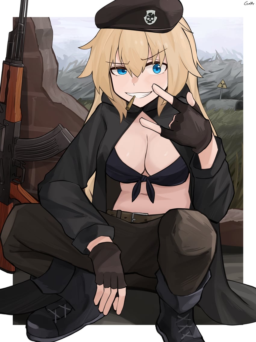 ak-47 (girls' frontline and 1 more) drawn by gamryous