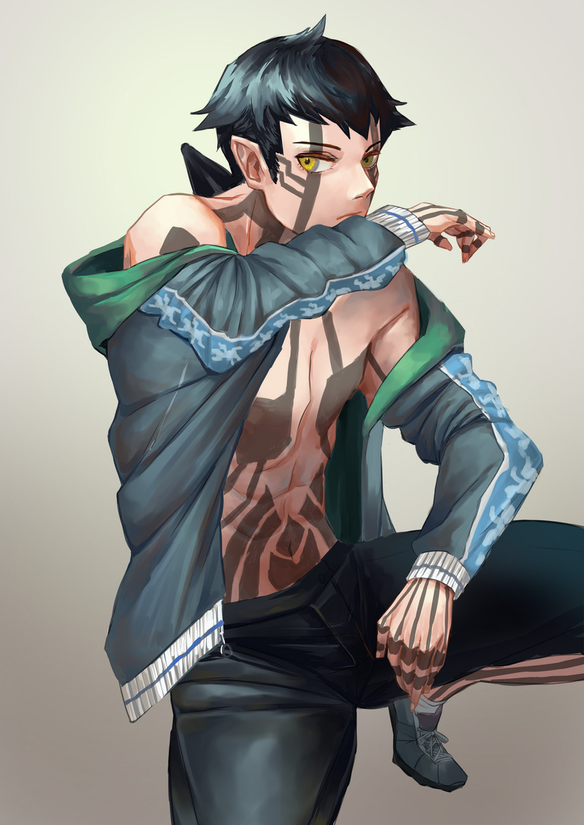 demi-fiend (shin megami tensei and 1 more) drawn by mochigana