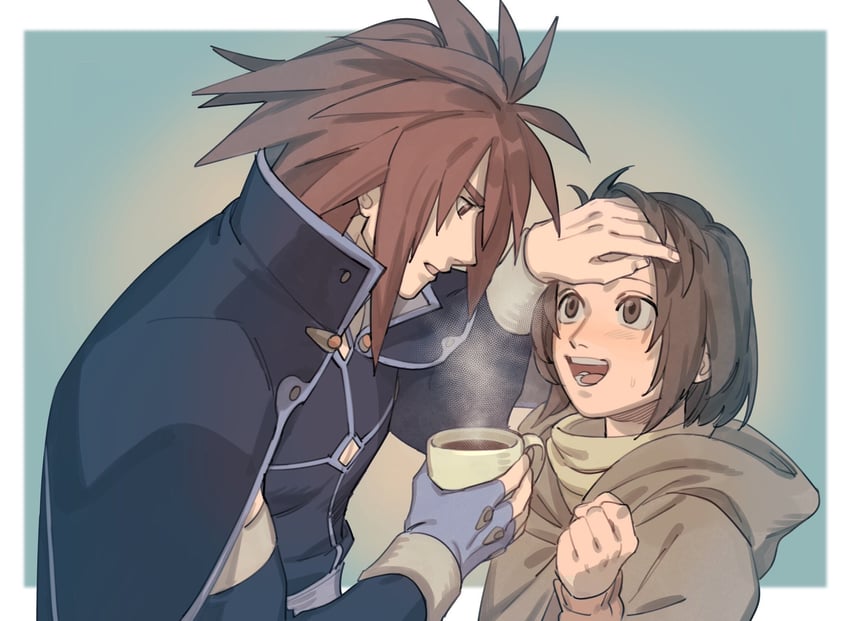 kratos aurion and anna irving (tales of and 1 more) drawn by hcmc3163