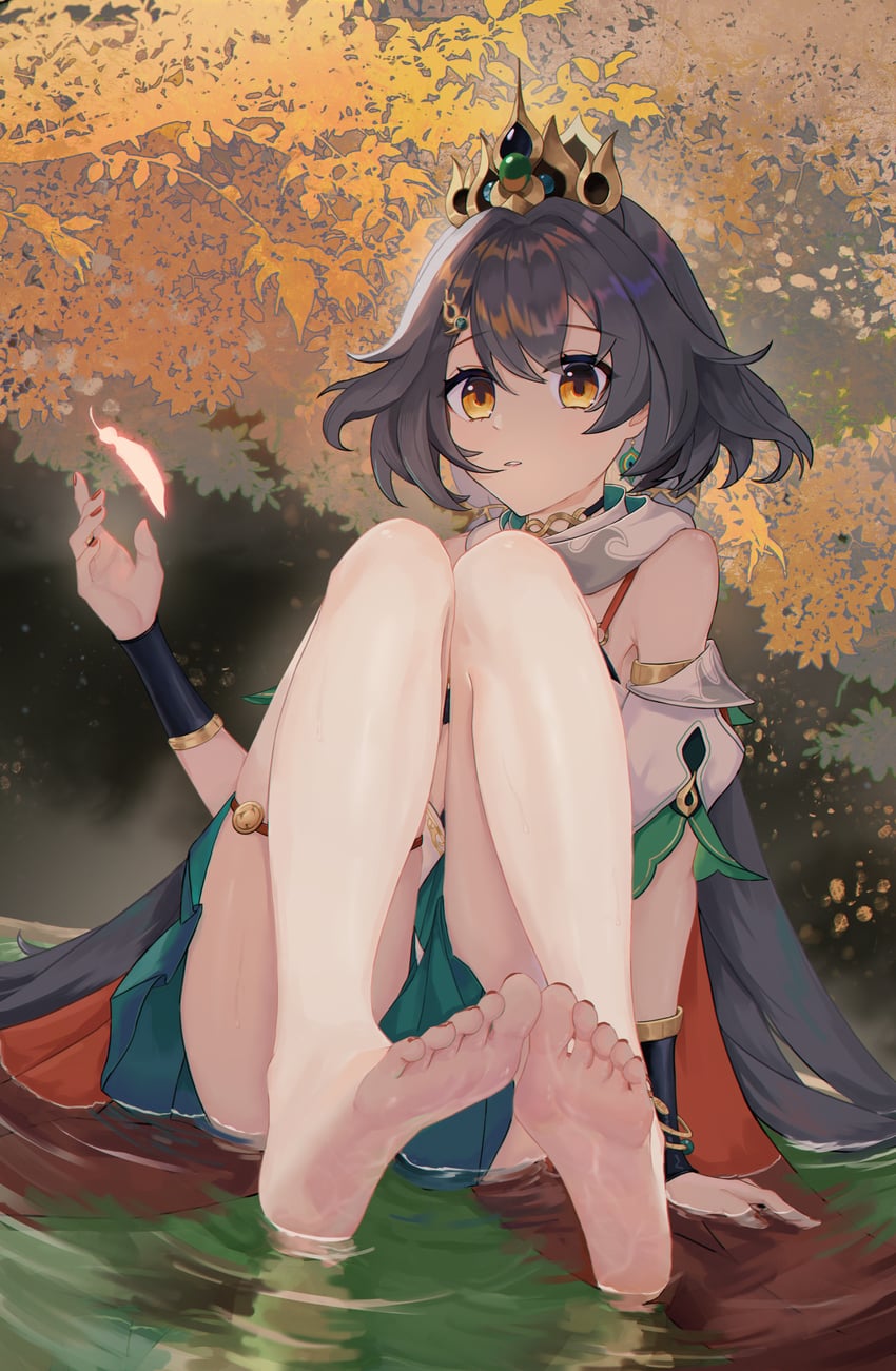 yunli (honkai and 1 more) drawn by li_feng_(user_hvnc4748)