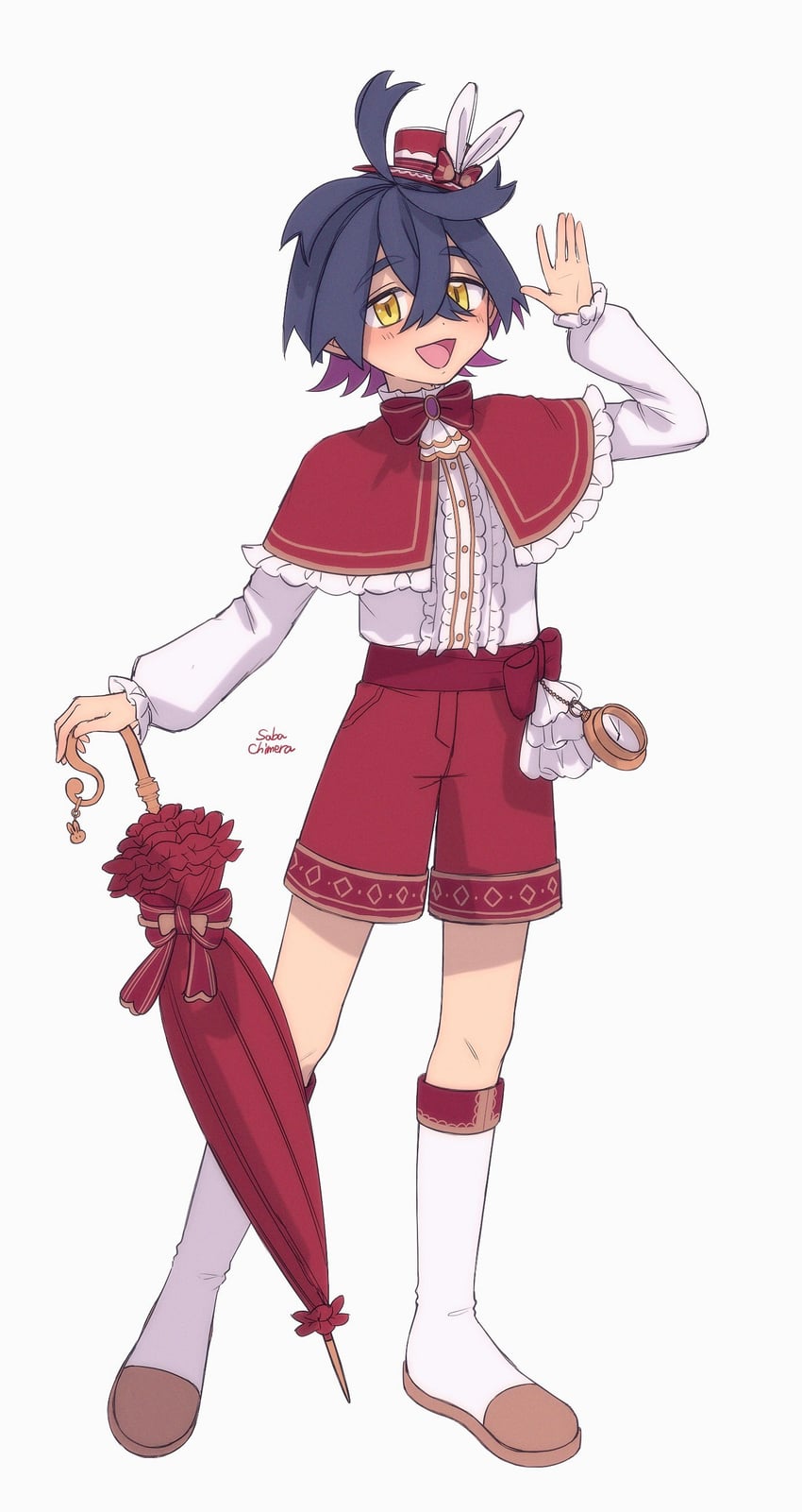 kieran (pokemon and 1 more) drawn by saba_chimera