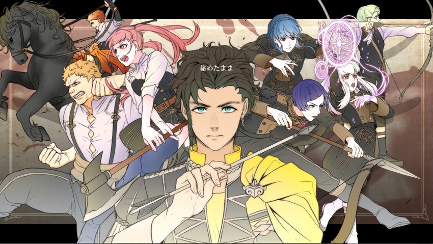 hilda valentine goneril, lysithea von ordelia, marianne von edmund, claude von riegan, leonie pinelli, and 3 more (fire emblem and 1 more) drawn by guriya