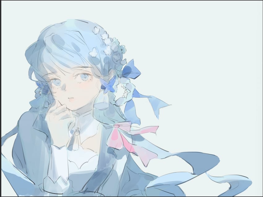 kamisato ayaka (genshin impact) drawn by yuan_a_zi_a