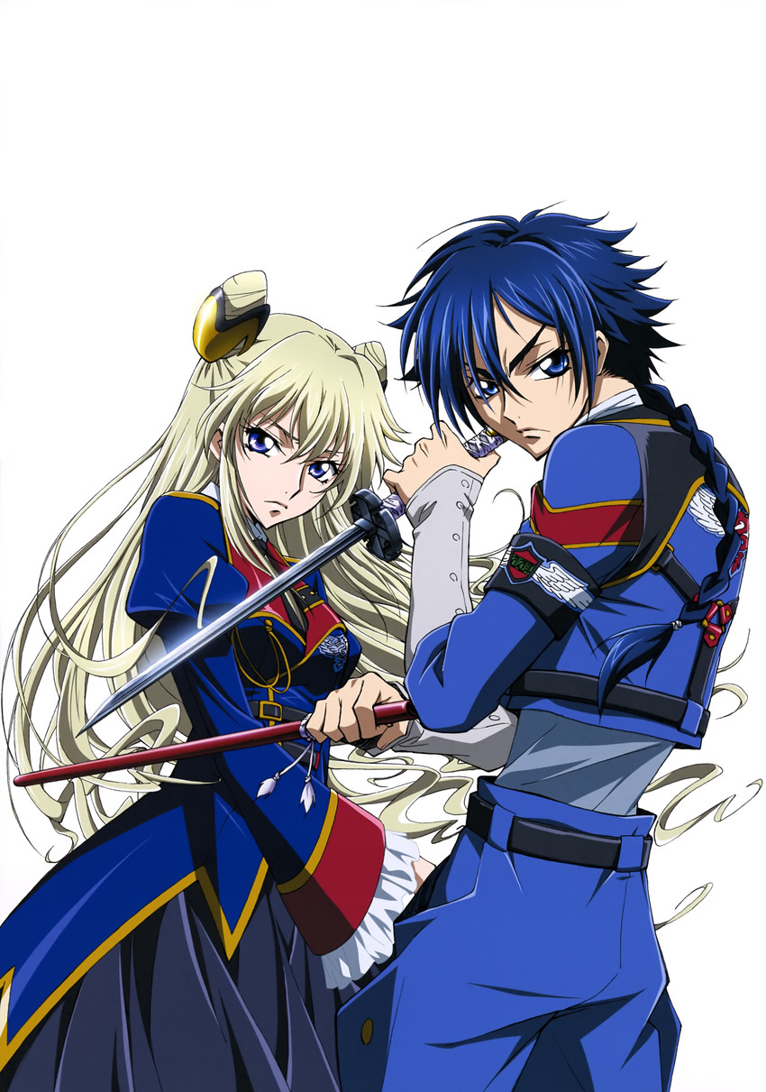 leila malcal and hyuuga akito (code geass and 1 more)
