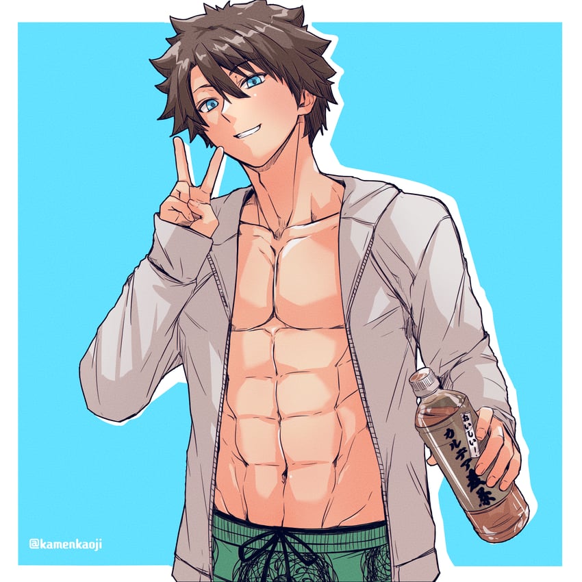 fujimaru ritsuka (fate and 1 more) drawn by kamenakake