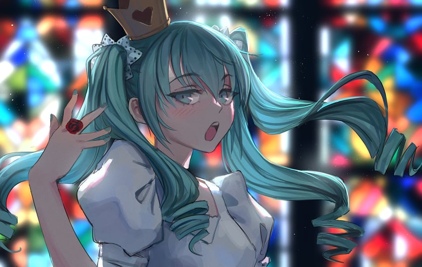 hatsune miku (vocaloid and 1 more) drawn by vertigris